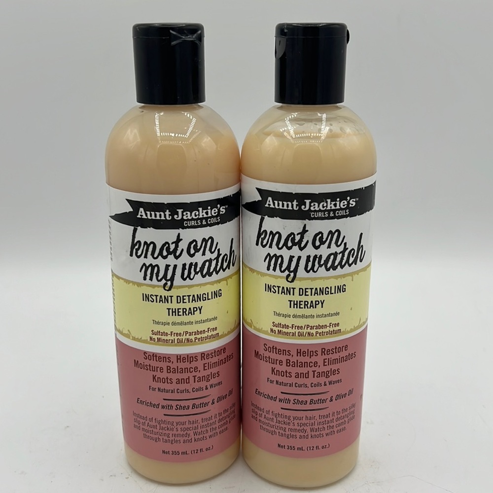 2X Aunt Jackie's KNOT ON MY WATCH Instant Detangling Therapy - 12 fl oz Each